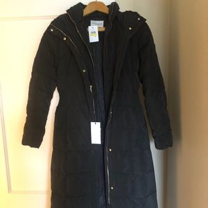 NWT Cole Haan full length puffer coat